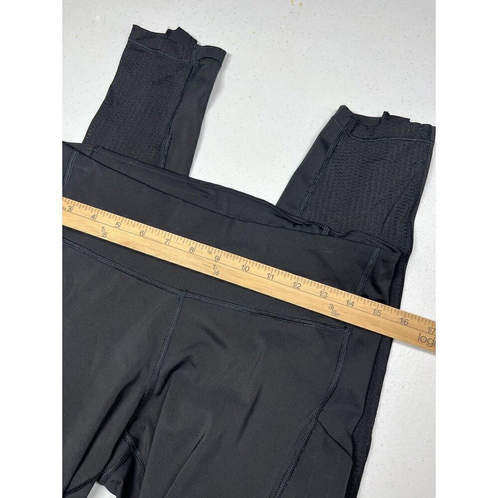 Athleta Women's Size Large Black Ultimate Run 7/8 Tight Mesh Ankle Zip - Picture 3 of 6
